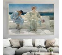 GOSRD Lawrence Alma-Tadema « Ne me demandez plus » Impression sur toile, peinture à l'huile, affiche d'art, image murale moderne, décoration de salon (50 x 70 cm, sans cadre)