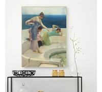 GOSRD Lawrence Alma-Tadema, « Silver Favourites », impression sur toile, peinture à l'huile, œuvre d'art, image murale moderne, décoration de salon (50 x 60 cm)