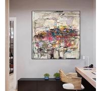 GOSRD Paysage urbain de Joan Mitchell, peinture à l'huile abstraite sur toile, reproduction d'œuvres d'art de renommée mondiale, décoration d'intérieur moderne, 60x60 cm, sans cadre