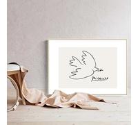 GOSRD Peinture sur toile abstraite de Matisse Picasso, colombe de la paix, fille en ligne, affiches nordiques, impressions, photos, décoration de salon, 70 x 100 cm, sans cadre