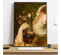 GOSRD Peinture sur toile calligraphique Renaissance, art mural moderne, affiche HD, décoration pour salon, chambre ou bar (70 x 100 cm)