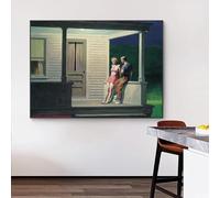 GOSRD Peinture sur toile Edward Hopper, imprimés classiques, illustration, lecture d'été, fille, paysage, affiche, art mural, photos, décoration d'intérieur, 35 x 50 cm, sans cadre
