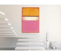 GOSRD Reproduction sur toile d'une peinture abstraite à l'huile « Centre blanc » de Mark Rothko, idéale pour la décoration du salon, de la chambre ou de la maison (60 x 90 cm, sans cadre).