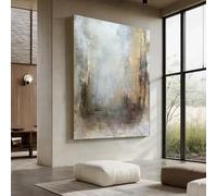 GOSRD Tableau abstrait moderne à l'huile, affiche sur toile pour la décoration du salon, style rétro (50 x 75 cm)