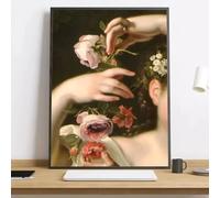 GOSRD Tableau calligraphique Renaissance sur toile, impression d'art moderne, affiche HD pour salon, chambre ou bar (50 x 70 cm, sans cadre)