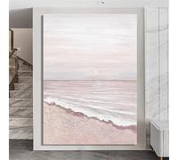 GOSRD Tableau moderne imprimé, paysage abstrait, peinture à l'huile sur toile, lever de soleil, pour la décoration du salon (50 x 70 cm, sans cadre)