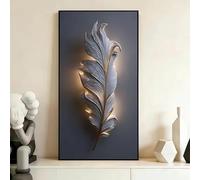 GOSRD Tableau sur toile imprimé, représentant un exploit doré, idéal pour la décoration du salon, de la chambre, du bureau ou de la maison (60 x 120 cm).