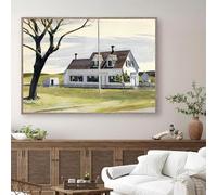 GOSRD Œuvres d'Edward Hopper : Nighthawks, soleil levant, paysage, affiche, peinture sur toile, impression d'art mural, décoration intérieure (40 x 55 cm/sans cadre)