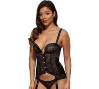 Gossard Corset Femme, Noir,95E(taille du fabricant:36DD)
