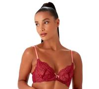 Gossard Superboost Lace Non-Padded Plunge Bra Soutien-Gorge Plongeant, Opaque, Cranberry/Raspberry Sorbet, 30FF Femme