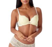 Gossard Superboost Lace Padded Plunge Bra Soutien-Gorge rembourré, Opaque, Jaune Citron, 80F Femme
