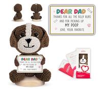 Gossby Cadeau pour papa - Crochet positif fait à la main avec message - Thank for All The Belly RUB - Fête des pères, Noël, cadeau d'anniversaire pour les amoureux des animaux de compagnie