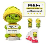 Gossby Tortue positive faite à la main avec message - Turtle-Y Awesome Grandma would Recommend - Cadeau pour grand-mère de la part de petite-fille, petit-fils, petit-enfant - Cadeau de Noël ou