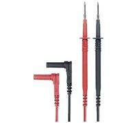 Gossen Metrawatt KS17-S Pointe de test, fiche 4 mm, 1,50 m, rouge/noir, 1 pièce