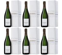 Gosset Extra-Brut avec étuis - Champagne - Lot de 6 bouteilles de 75 cl