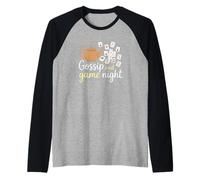 Gossip and Game Night Mahjong Tile Player Manche Raglan