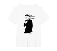 Gossip Girl I'm Chuck Bass T-Shirt, Femme Grandes Tailles, Blanc, 2X