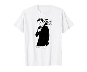 Gossip Girl I'm Chuck Bass T-Shirt, Homme, Blanc, 4XL