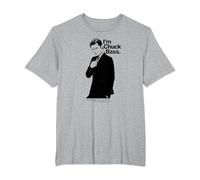 Gossip Girl I'm Chuck Bass T-Shirt, Homme Grandes Tailles, Gris Chiné, 5X Tall