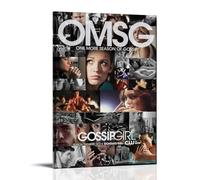 Gossip Girl TV Drama Personnality Series Poster décoratif sur toile, art mural, pour salon, chambre à coucher, impression murale, moderne, décoration de salle familiale, 40 x 60 cm