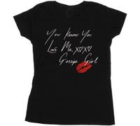 Gossip Girl - "You Know You Love Me" T-shirt pour femme BI22934 (L) (Noir)