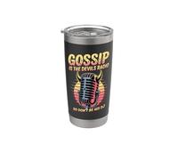 Gossip Is The Devils Radio, alors ne soyez pas DJ Gobelet isotherme en acier inoxydable double paroi