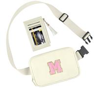 GOSUOA Sac banane pour filles, cadeau d'anniversaire pour filles, sac banane personnalisé pour filles, cadeaux de Noël pour adolescents, enfants, filles, sœurs (blanc cassé, taille M), Blanc cassé M,