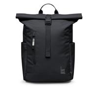 GOT BAG Rolltop Easy Small Sac à dos à roulettes avec compartiment pour ordinateur portable 14" - Petit sac à dos imperméable 15 l, Noir monochrome