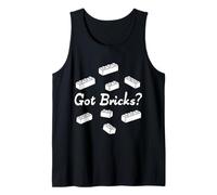 Got Bricks Block Building Funny Brick Builder Master Builder Débardeur