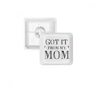 GOT IT à partir de ma mère Enfant Cadeau de mère PBT Keycaps pour Clavier mécanique Blanc OEM sans Marquage d'impression R2 Multicolore