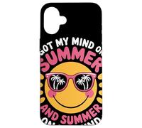 Got My Mind On Summer Relaxed Sun With Sunglasses Plage Été Coque pour iPhone 16 Plus