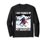 got Passed by My Daughter Funny Ski Husband Dad Manche Longue