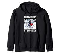 got Passed by My Daughter Funny Ski Husband Dad Sweat à Capuche
