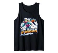 Got Passed by My Daughter Funny Ski Père Skier Dad Débardeur