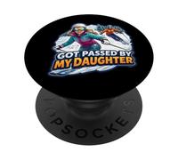 Got Passed by My Daughter Funny Ski Père Skier Dad PopSockets PopGrip Adhésif