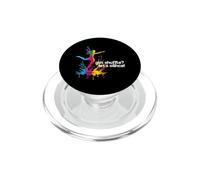 Got Shuffle Let's Dance Vibrant Dancer Silhouette PopSockets PopGrip pour MagSafe