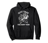 Got That-Yee Haw 'Tism Raccoon Cowboy Western Rodeo Vintage Sweat à Capuche
