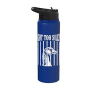 Got Too Silly Funny Goose Meme Jailbird Prison Stainless Steel Insulated Water Bottle