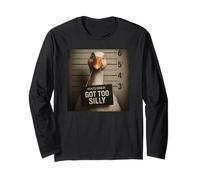 Got Too Silly Funny Goose Mugshot Manche Longue