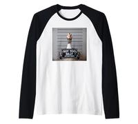 Got Too Silly Funny Goose Mugshot Manche Raglan