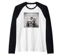Got Too Silly Funny Goose Mugshot Manche Raglan