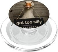 Got Too Silly Funny Goose Mugshot PopSockets PopGrip pour MagSafe