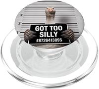 Got Too Silly Funny Goose Mugshot PopSockets PopGrip pour MagSafe