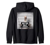 Got Too Silly Funny Goose Mugshot Sweat à Capuche