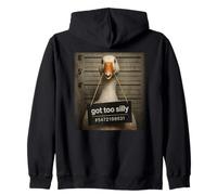 Got Too Silly Funny Goose Mugshot Sweat à Capuche