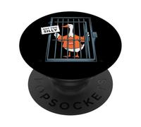 Got Too Silly Funny Goose - Oiseau de Prison drôle d'oie PopSockets PopGrip Adhésif