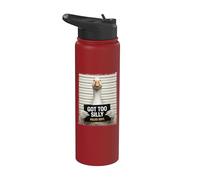 Got Too Silly, Funny Goose | Pun d'oie | Oie Stainless Steel Insulated Water Bottle