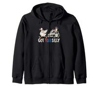 Got Too Silly Goose Meme Funny Jailbird Prisoner Sweat à Capuche