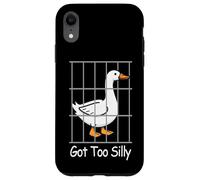 Got Too Silly Humor Jeu de Mots en Forme d'oie pour Les Amoureux des Animaux Coque pour iPhone XR