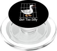 Got Too Silly Humor Jeu de Mots en Forme d'oie pour Les Amoureux des Animaux PopSockets PopGrip pour MagSafe